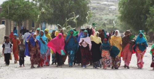 Women in Somailand in  Bura.